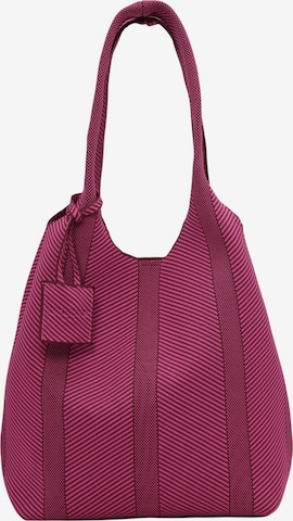 ILSE JACOBSEN Schoudertas 'KNITTY01' in Roze: voorkant