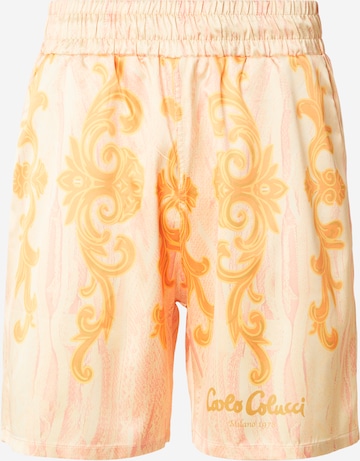 Carlo Colucciregular Hlače - narančasta boja: prednji dio