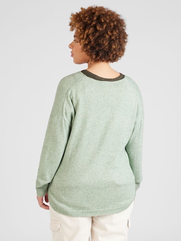 ONLY Carmakoma Sweater 'Margareta' in Green