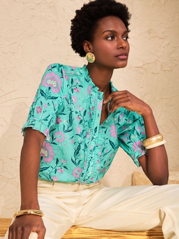 love & roses Blouse in Groen