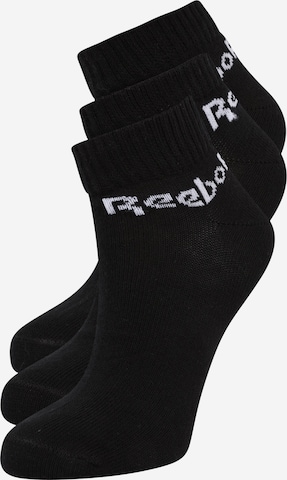 Reebok Athletic Socks in Black: front