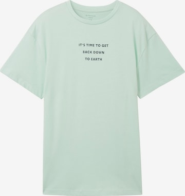 T-Shirt TOM TAILOR en vert : devant