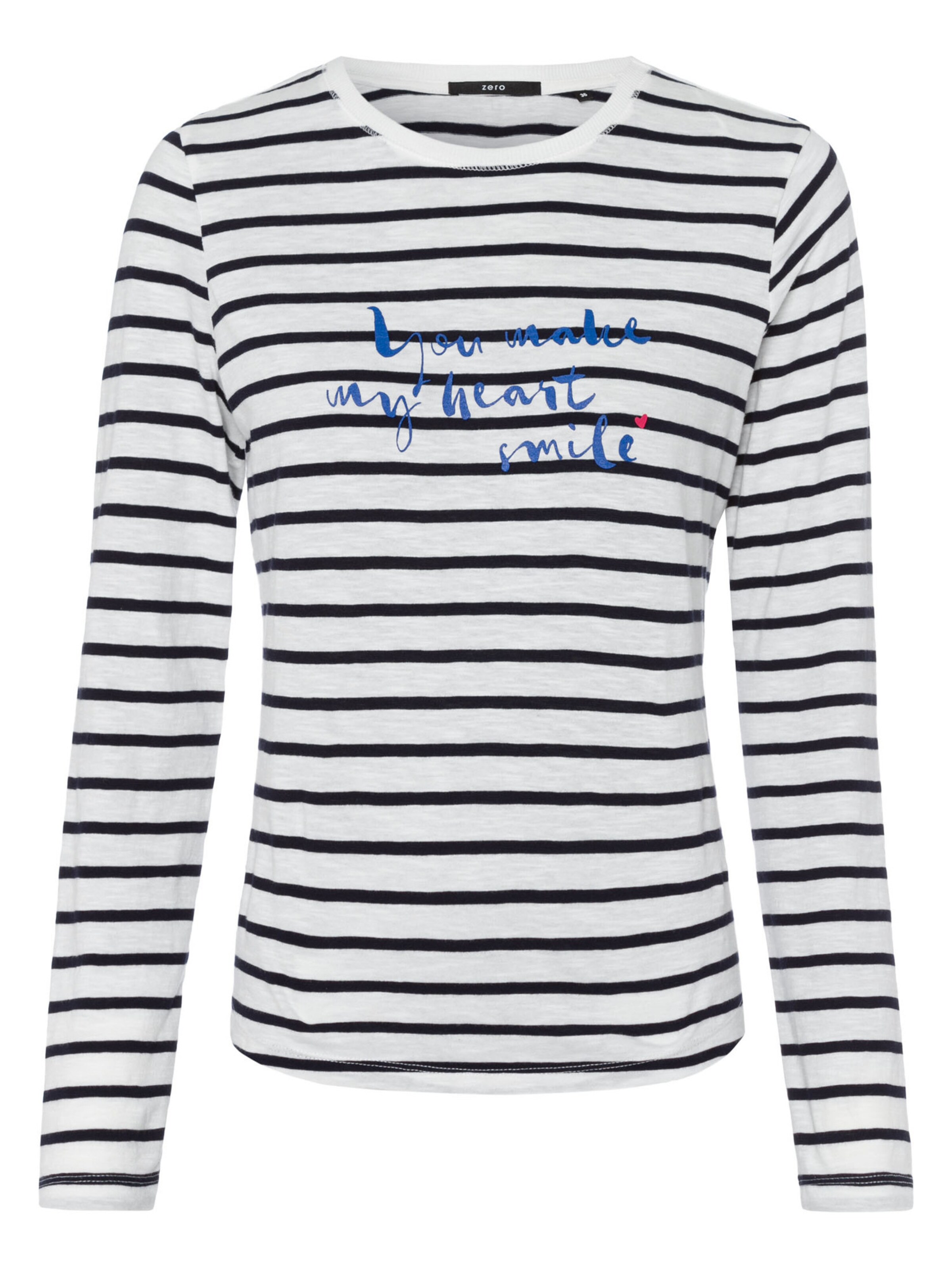 Frauen Shirts & Tops zero Jerseyshirt mit Streifen in Weiß - GU57471