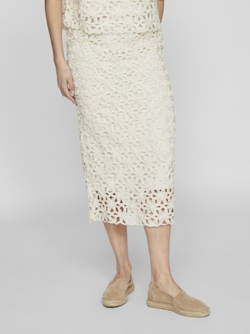 VILA ROUGE Skirt in Beige: front