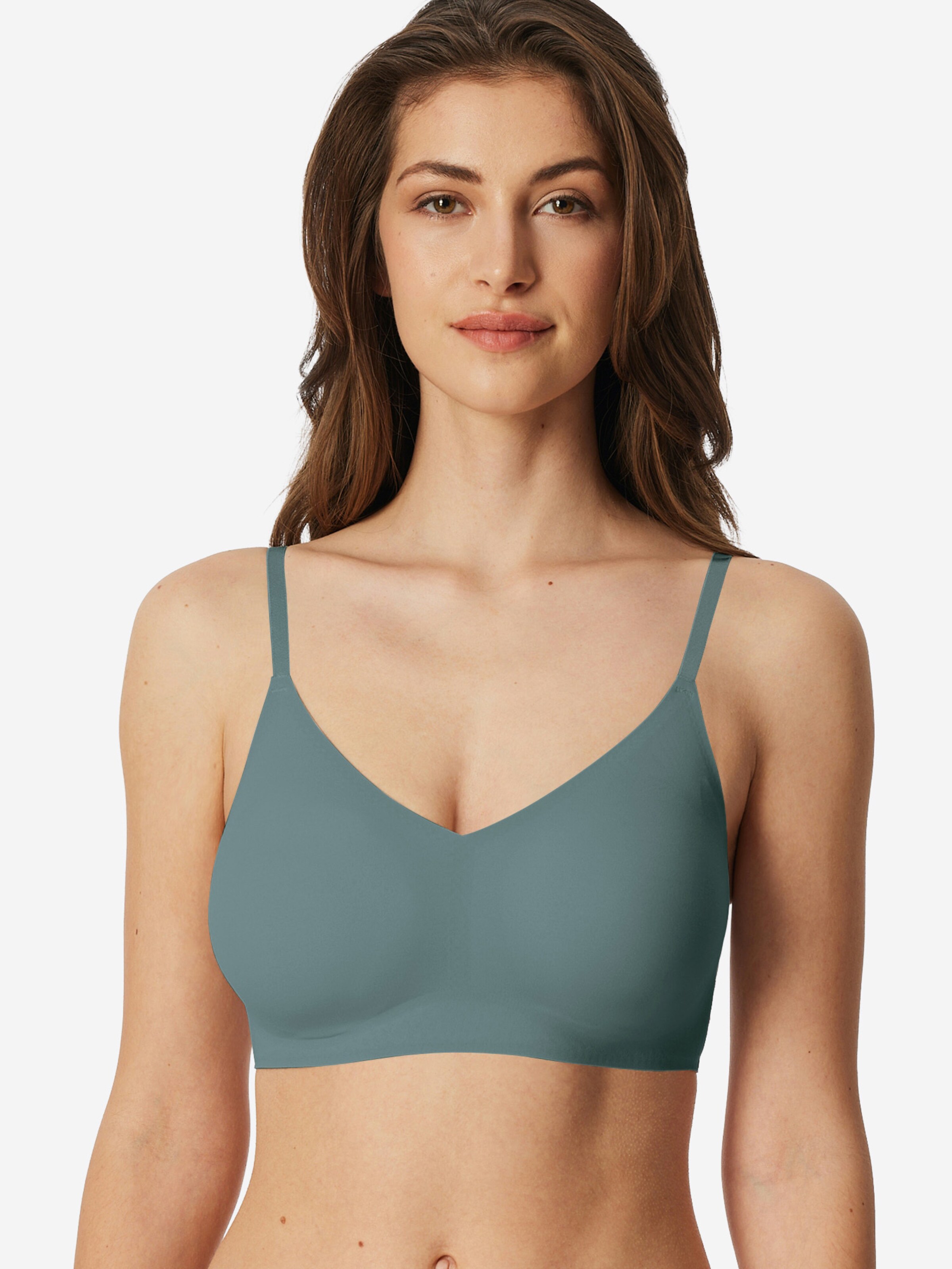 SCHIESSER Bustier Bustier ' Invisible Soft Padded ' in Blau: Vorderseite