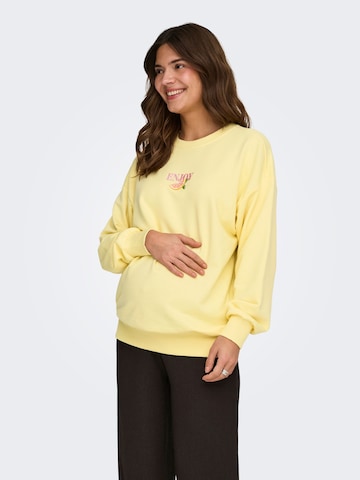 Only Maternity - Sudadera 'OLMKita' en amarillo