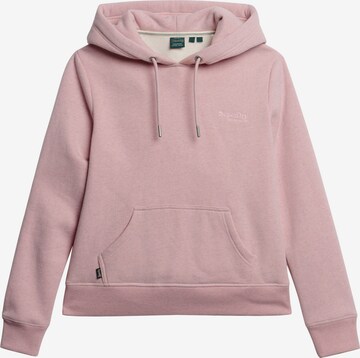 Superdry Sweatshirt 'Essential' in Pink: predná strana