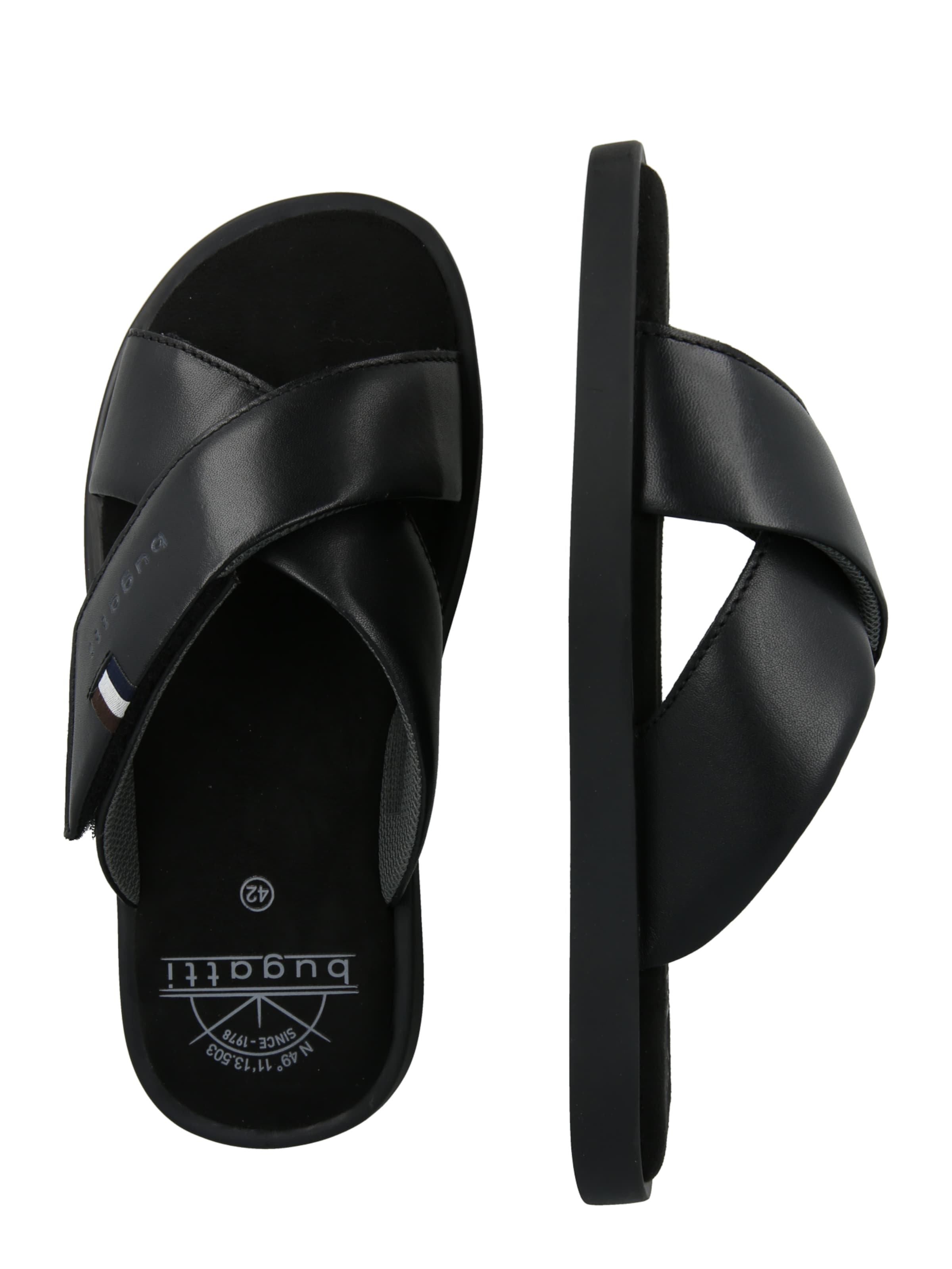 bugatti - Sapato aberto em preto