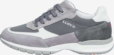 LLOYD Sneakers laag 'Kaptur' in de kleur Grijs / Donkergrijs / Wit, Productweergave
