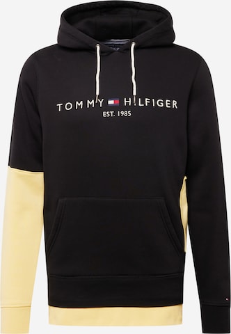 Tommy Jeans Sweatshirt in Black: front