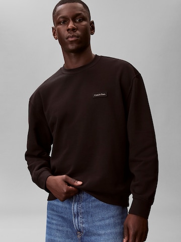 Calvin Klein Jeans Sweatshirt 'Terry' in Zwart