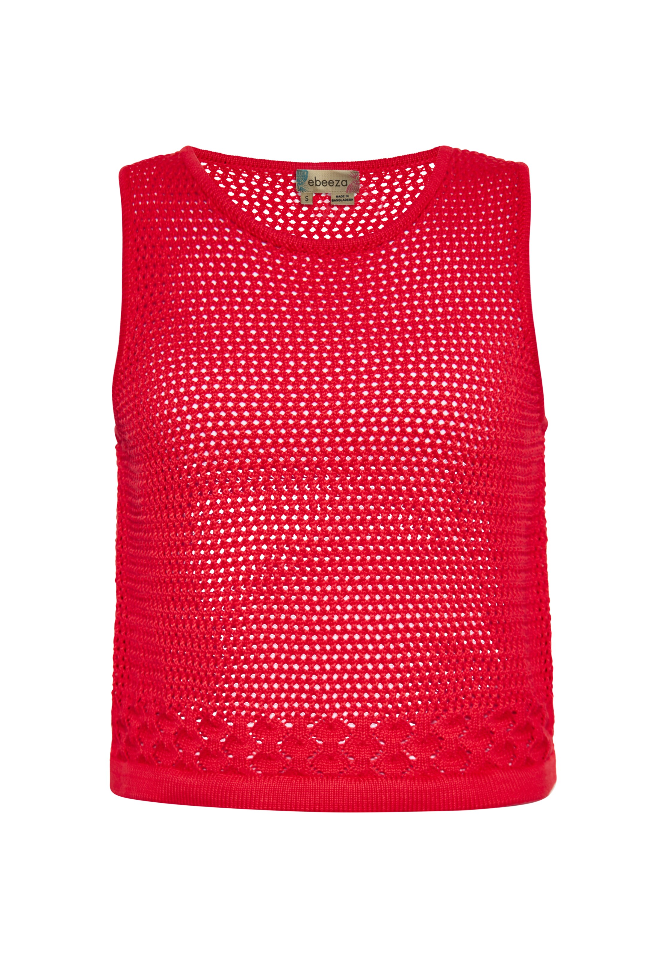 ebeeza Вязаный топ в Красный: спереди