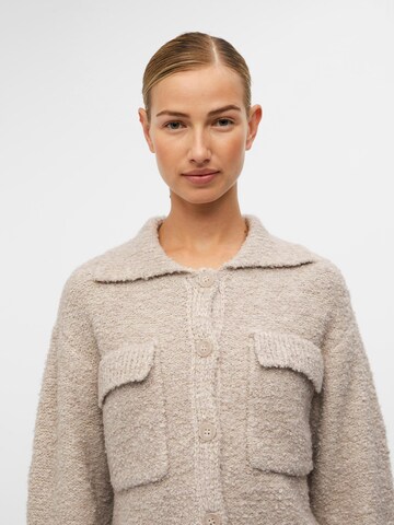 OBJECT Knit Cardigan 'FRILL' in Beige