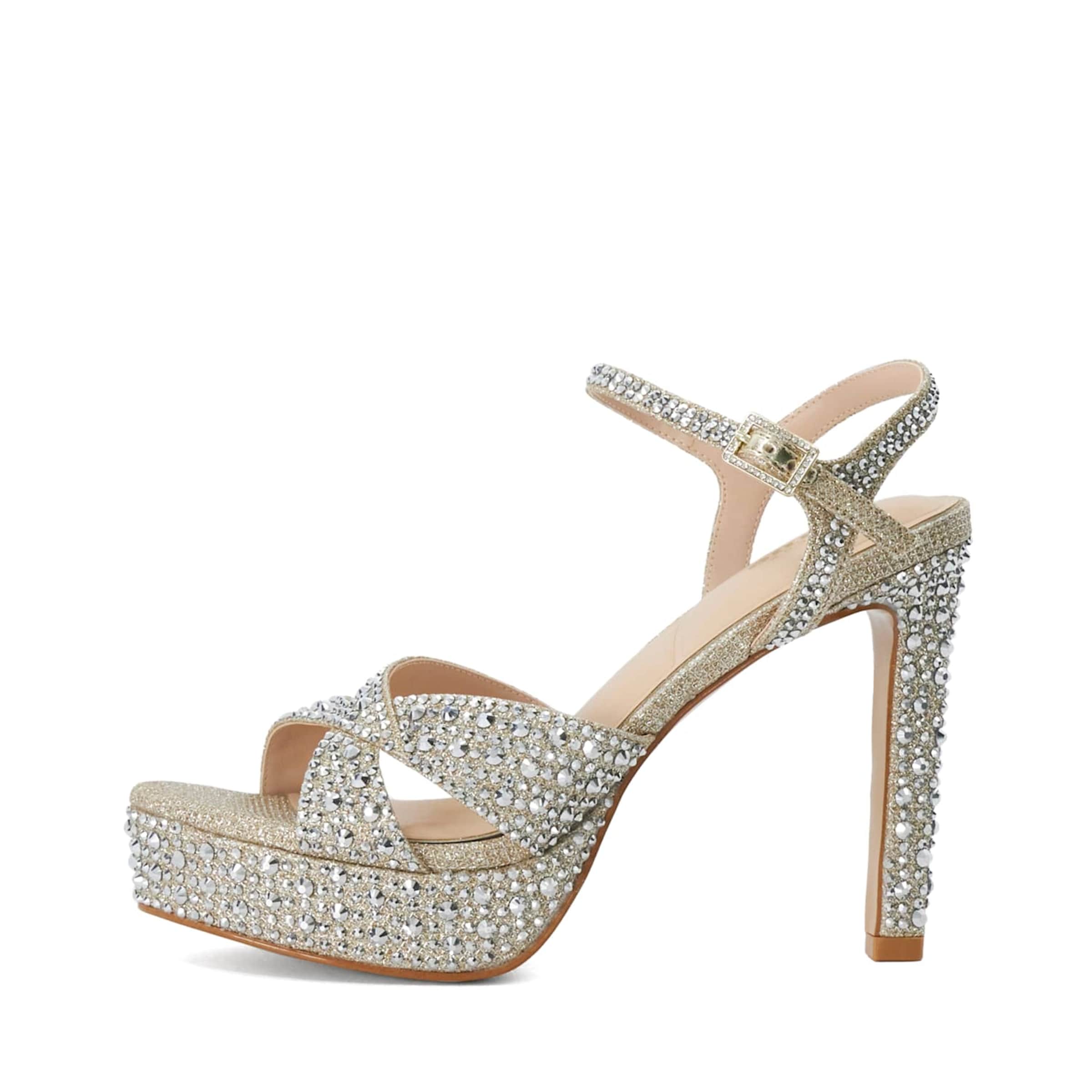 Dune LONDON Riemensandale 'Mayve' in Gold