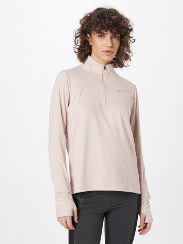 T-shirt fonctionnel 'Element' NIKE en rose : devant
