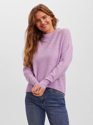 VERO MODA Sweater 'Vigga' in Purple: front