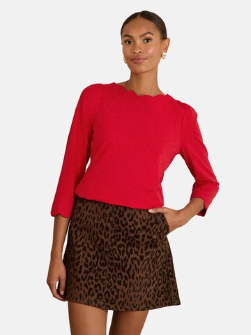 Tricou de la love & roses pe roșu: față