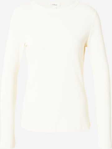 Maglietta di s.Oliver in beige: frontale