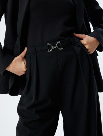 Koton Wide leg Bandplooibroek in Zwart