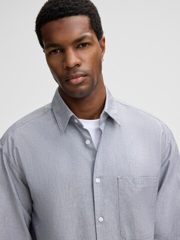 STRELLSON Regular fit Button Up Shirt 'Charlie' in Grey
