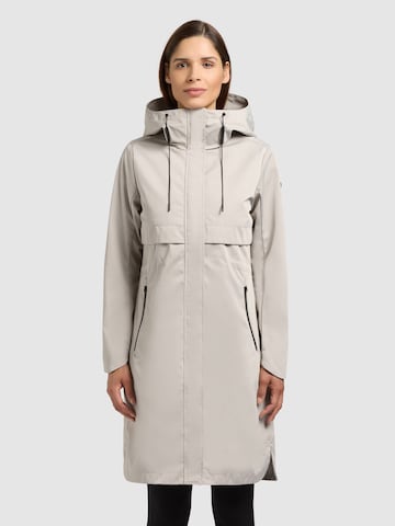 khujo Between-seasons coat 'Manao2' in Beige: front