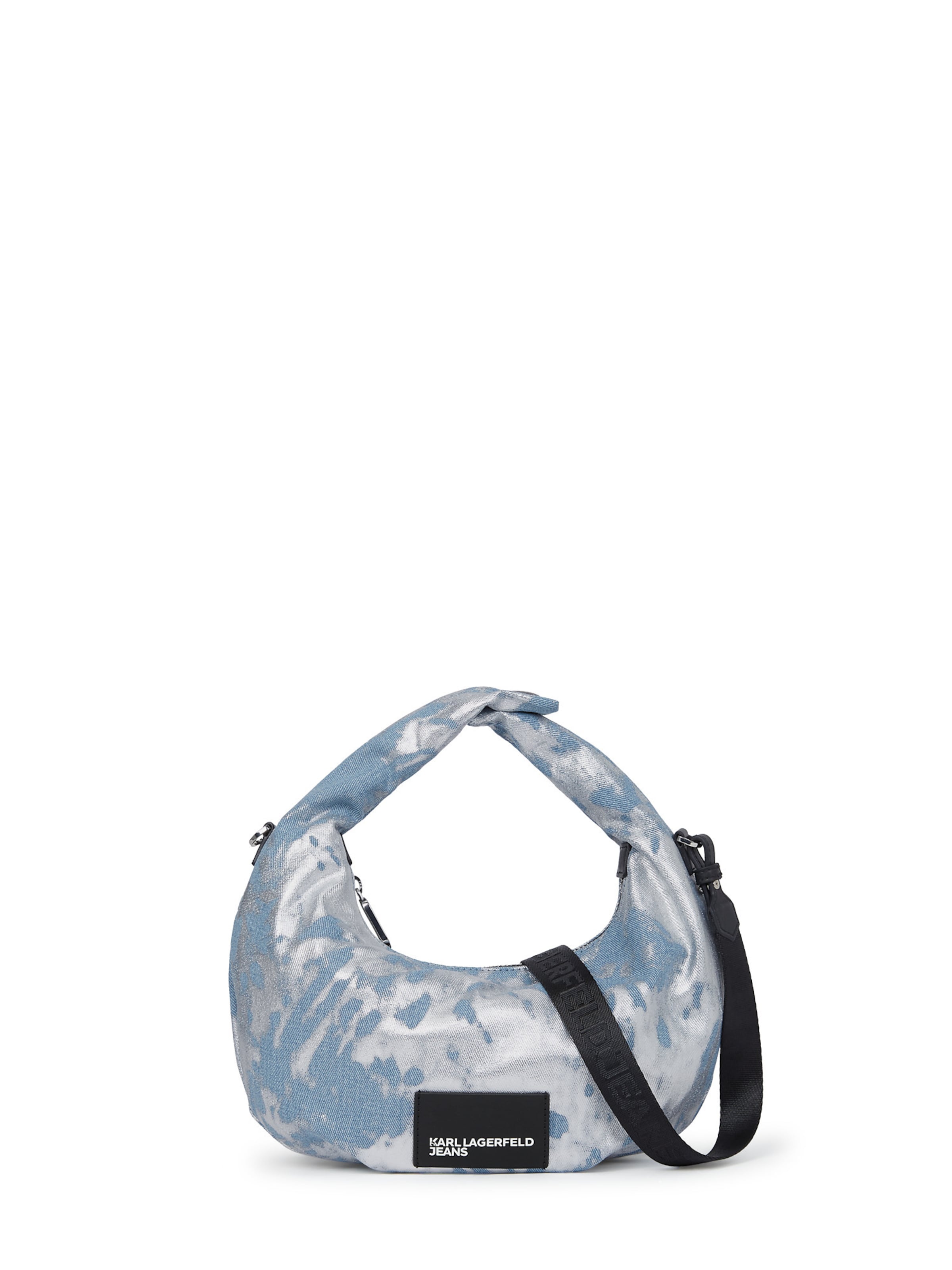 Geantă de umăr KARL LAGERFELD JEANS pe albastru / negru / argintiu, Vizualizare produs