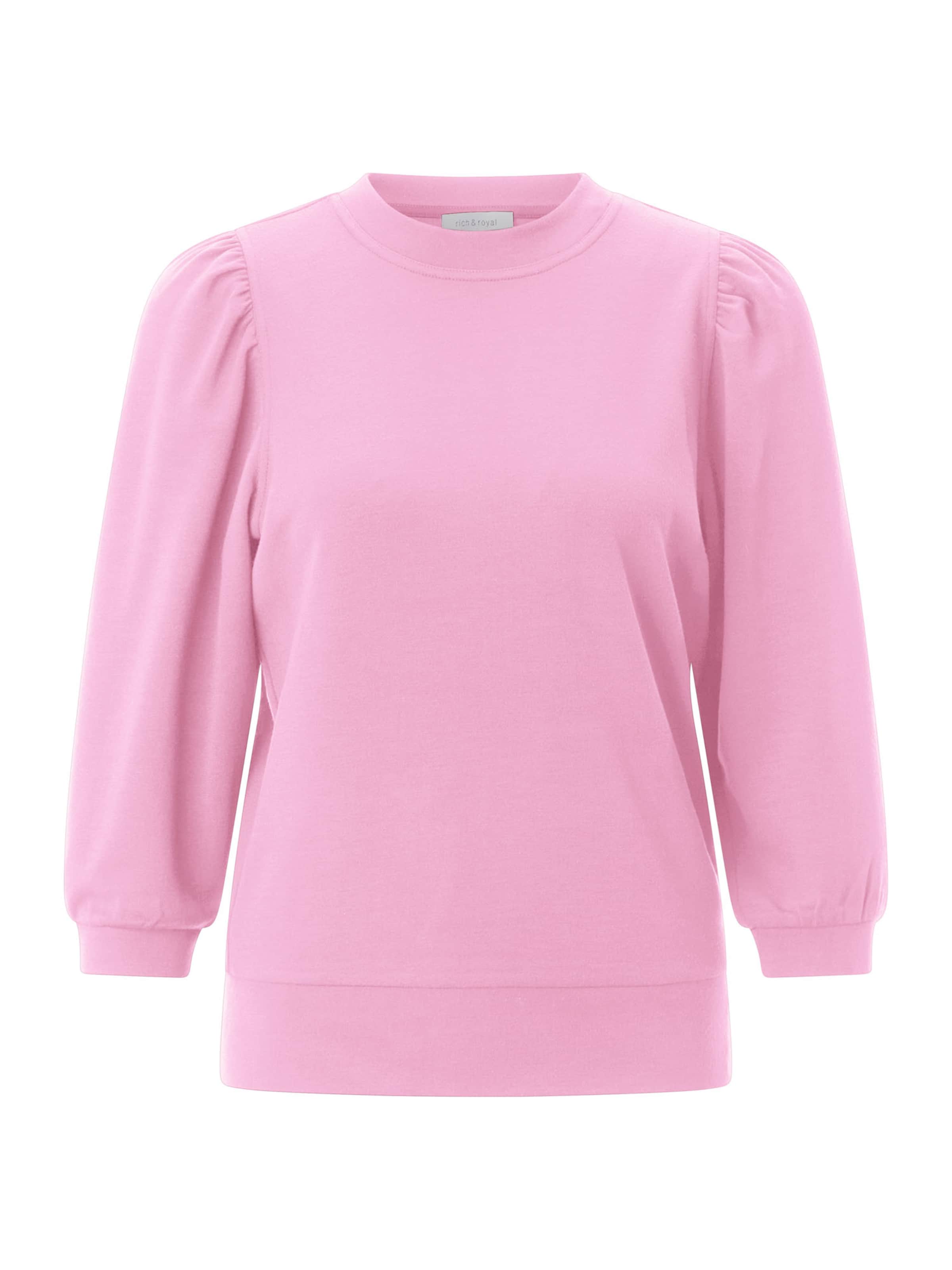 Rich & Royal Sweatshirt in Pink: front