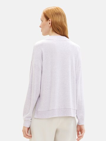 TOM TAILOR DENIM Sweater in Purple