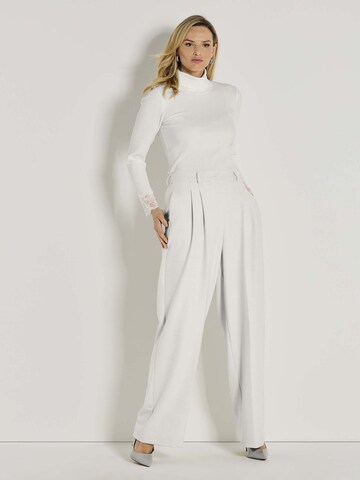 Pantalon à pince MADELEINE en blanc