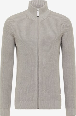 ICEBOUND Knit Cardigan in Grey: front