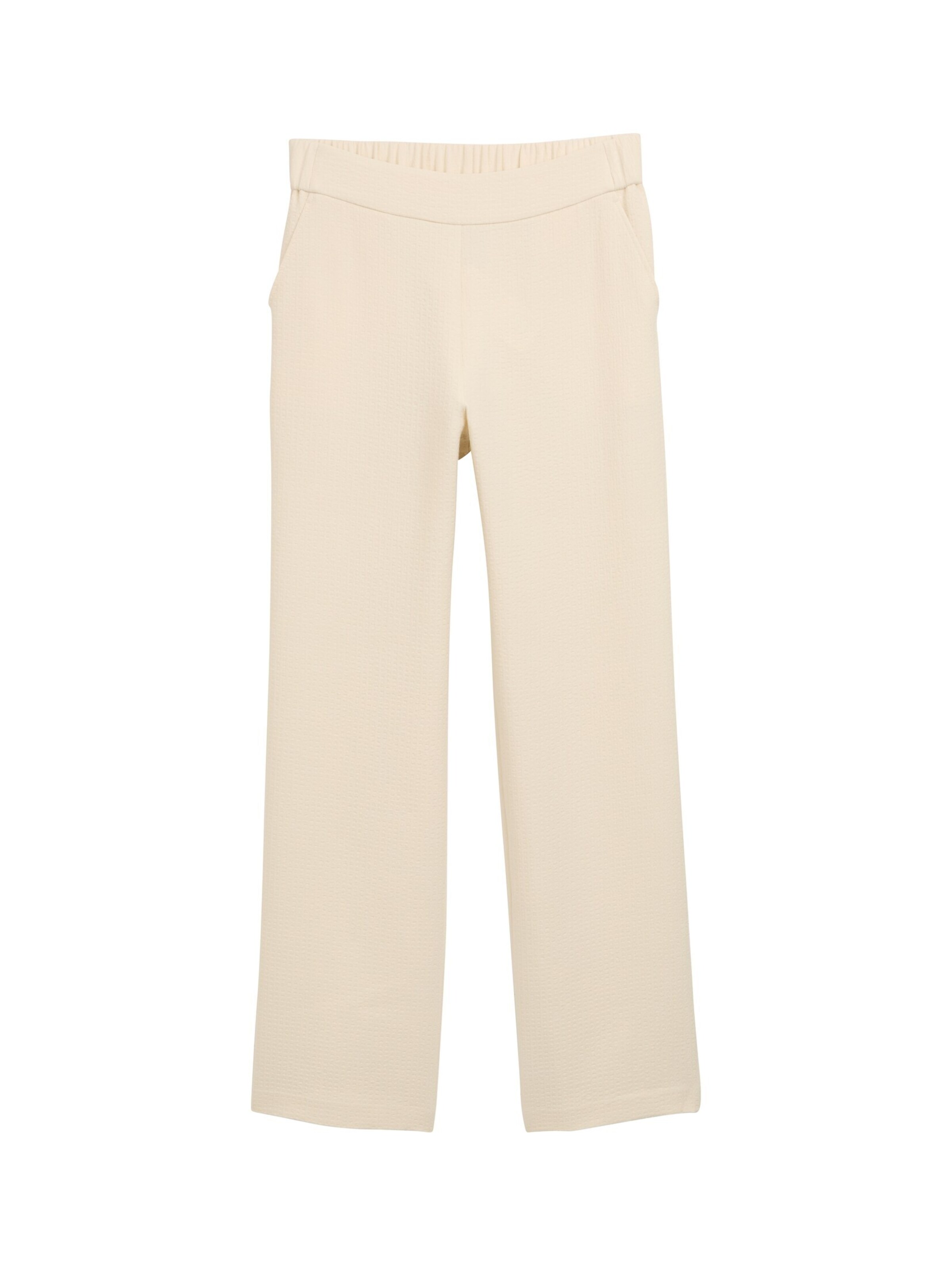 TOM TAILOR Regular Broek 'LEA' in Beige: voorkant