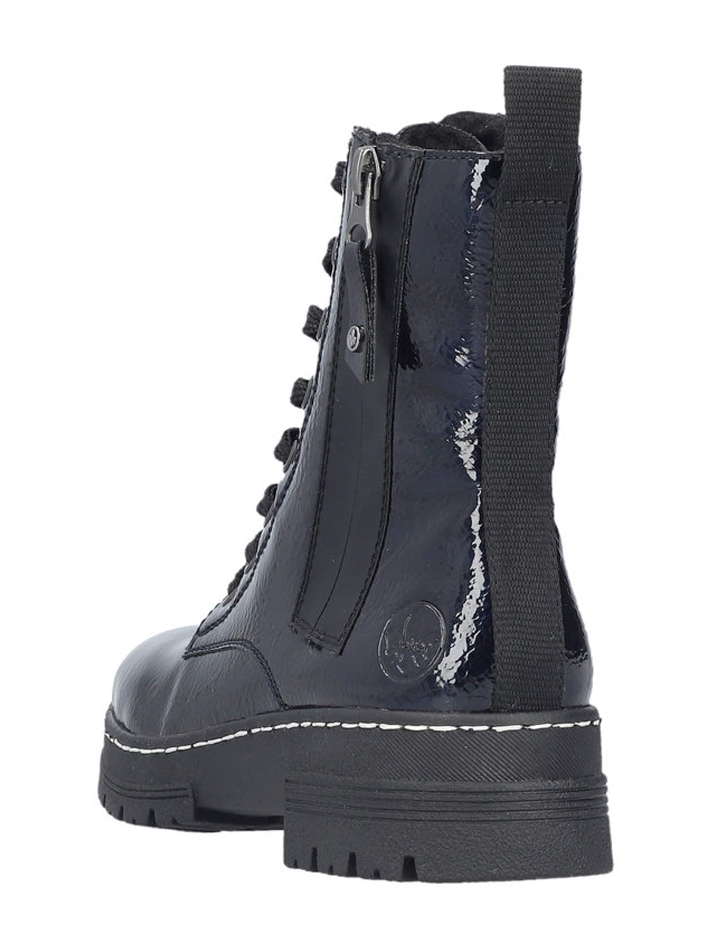 Rieker Ботинки на шнуровке в Синий