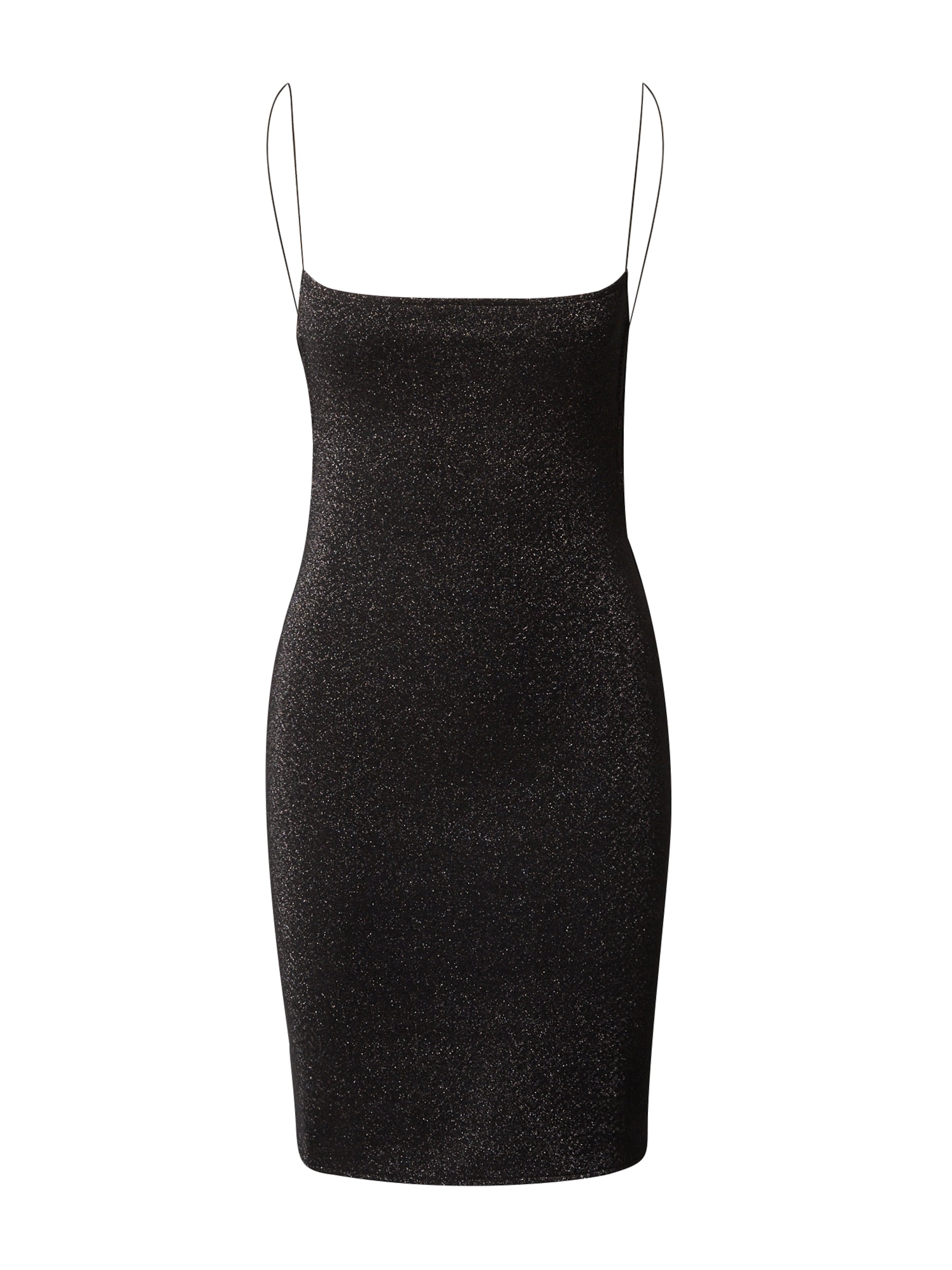 A LOT LESS Jurk 'Vanessa' in Zwart: voorkant