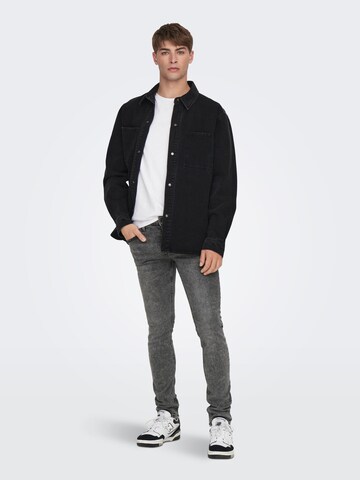 Coupe slim Jean Only & Sons en gris