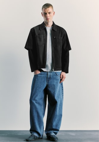 Pull&Bear Comfort fit Ing - fekete