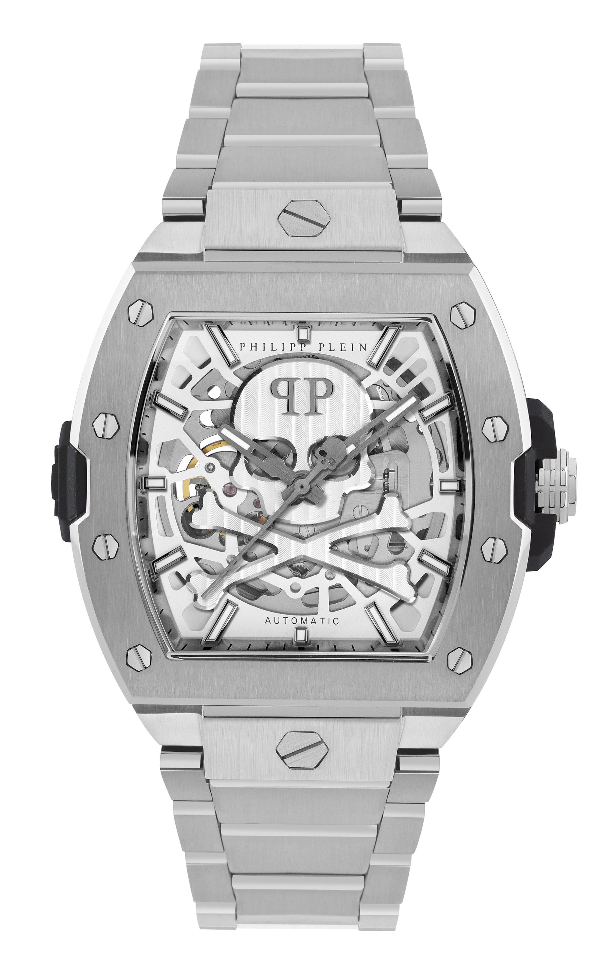 Philipp Plein Watches Analoguhr 'The $Keleton' in Silber: Vorderseite