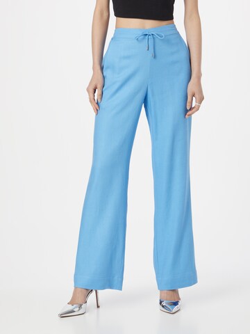 BRUUNS BAZAAR Wide leg Broek 'Oxalis Madia' in Blauw: voorkant