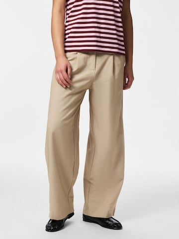 PIECES Barrel Trousers 'PCBosella' in Grey: front