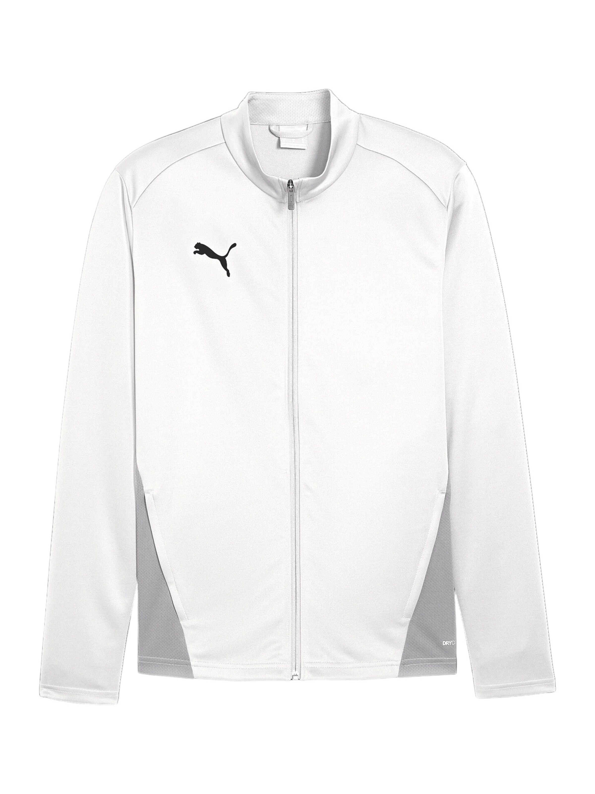 PUMA Trainingsjacke 'TeamGoal' in Weiß: Vorderseite