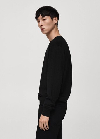 MANGO MAN Pullover 'Willy' in Schwarz