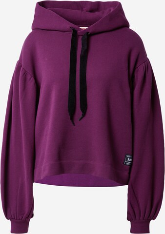 LEVI'S ® Majica 'Akane Rusched Hoodie' | vijolična barva: sprednja stran