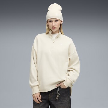 PUMA Sports sweatshirt 'Her' in Beige: front