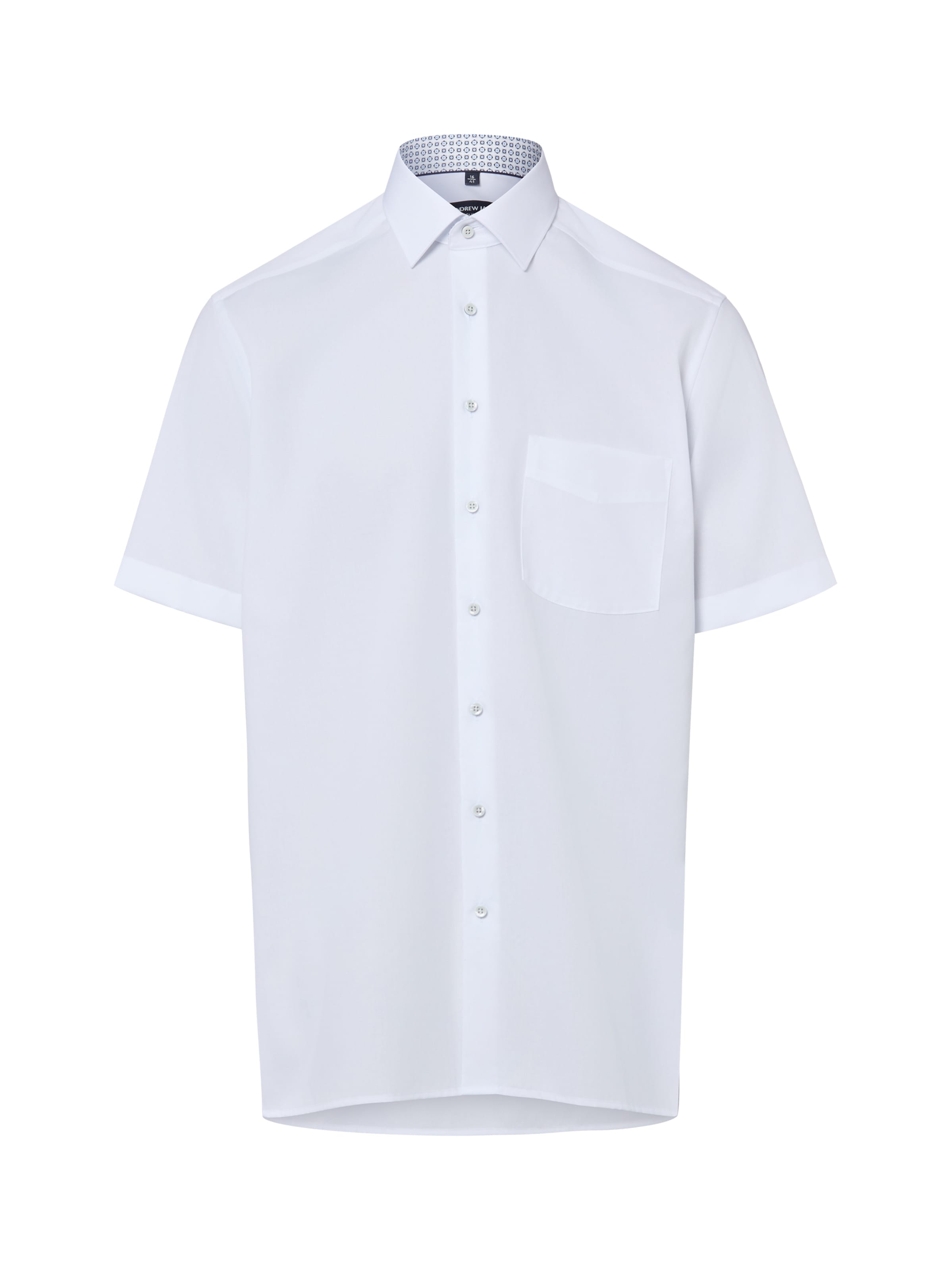 Andrew James Regular fit Overhemd in Wit: voorkant