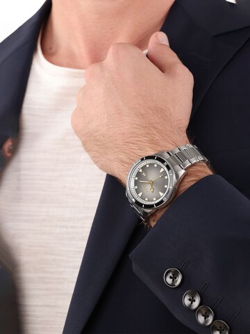 JOOP! Analoog horloge ' Herren-Armbanduhr in Silber/Anthrazit ' in Zilver
