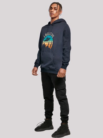 F4NT4STIC Sweatshirt 'I Believe UFO Alien Sonnenuntergang' in Blauw