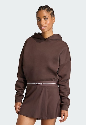 ADIDAS PERFORMANCE Athletic Sweatshirt 'Hyperglam' in Brown: front