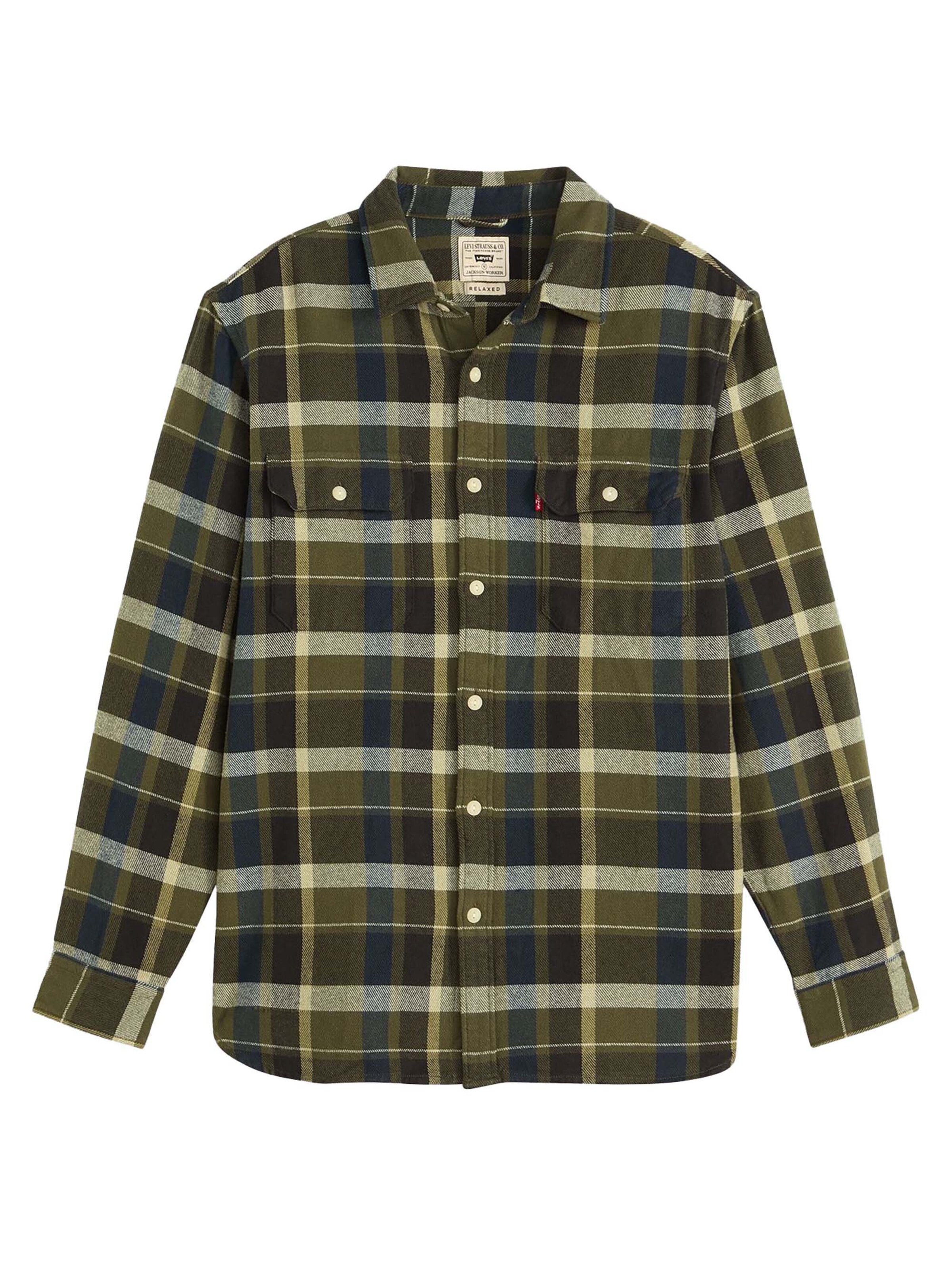 LEVI'S ® Regular Fit Hemd 'Jackson Worker' in Grün: Vorderseite