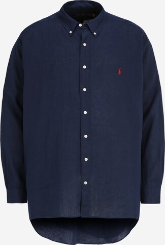 Polo Ralph Lauren Big & Tall Overhemd in Blauw: voorkant