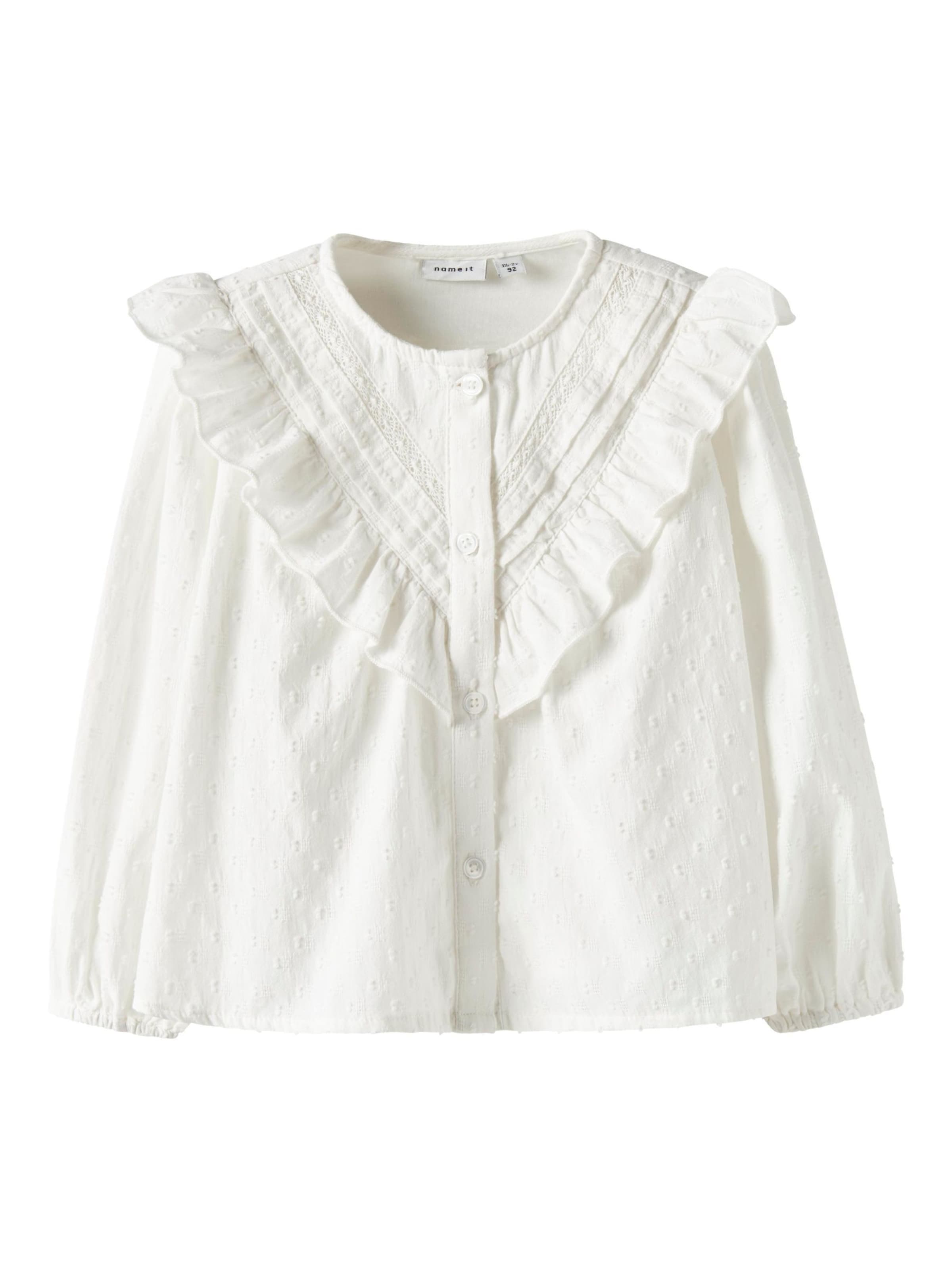 NAME IT Bluse i hvid: forside