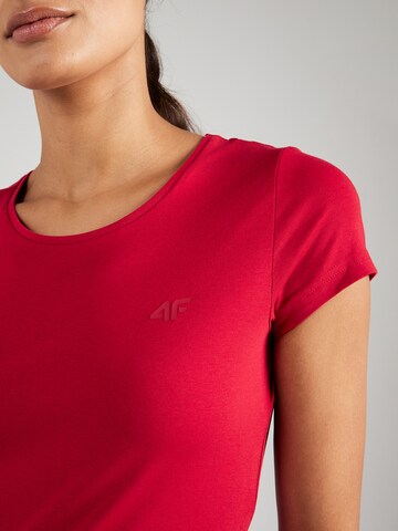 4F قميص عملي 'F0906' بلون أحمر